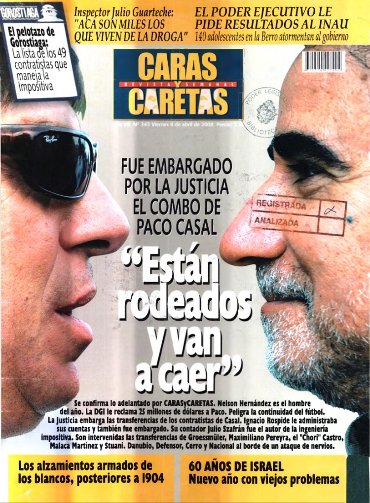 CARAS Y CARETAS del 04/04/2008